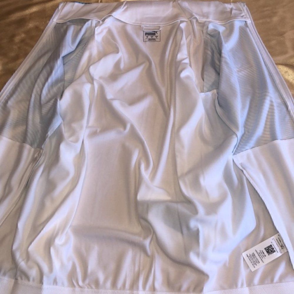 NWT PUMA DROIT AU BUT L SLIM FIT OM Stadium Jacket athletic dry moisture manage - Picture 10 of 13